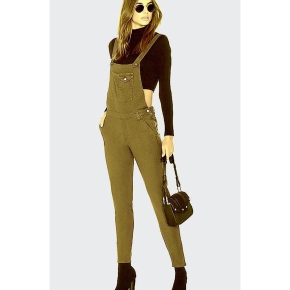 CHASER CANVAS VINTAGE OLIVE SURPLUS OVERALLS XS - Picture 1 of 3